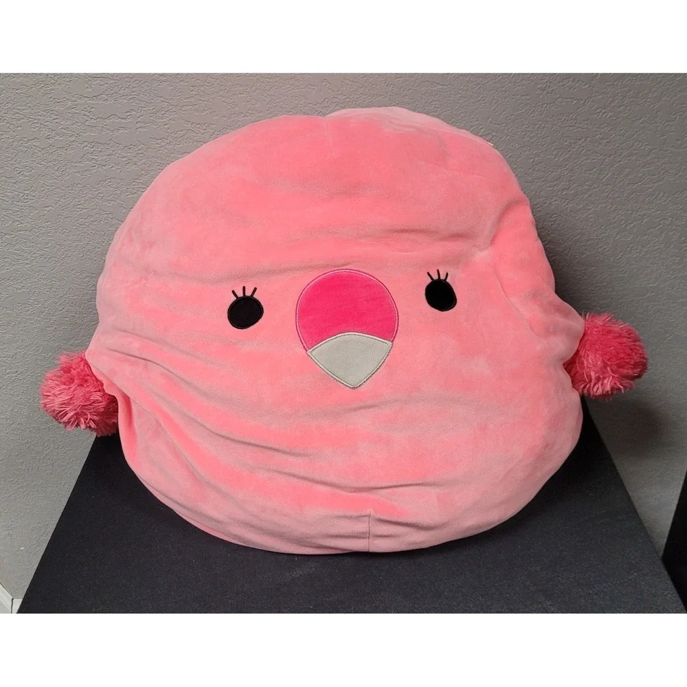 Squishmallows Cookie The Pink Flamingo Bird Squishmallow Plush 13 Inch Tall